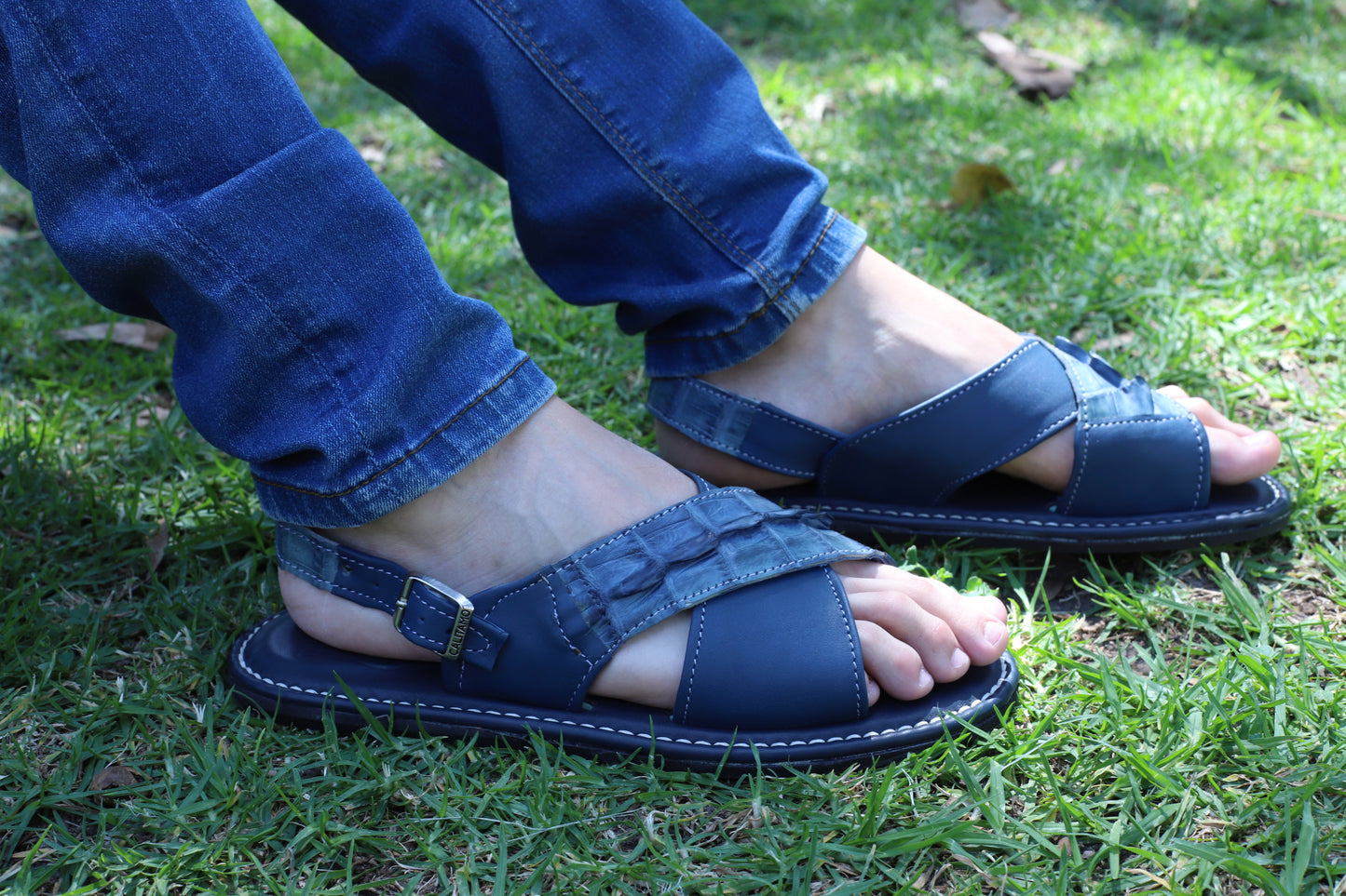 Cruzado Balsas - Cola de cocodrilo azul