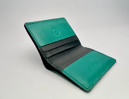 Tarjetero billetero Pitón - Verde