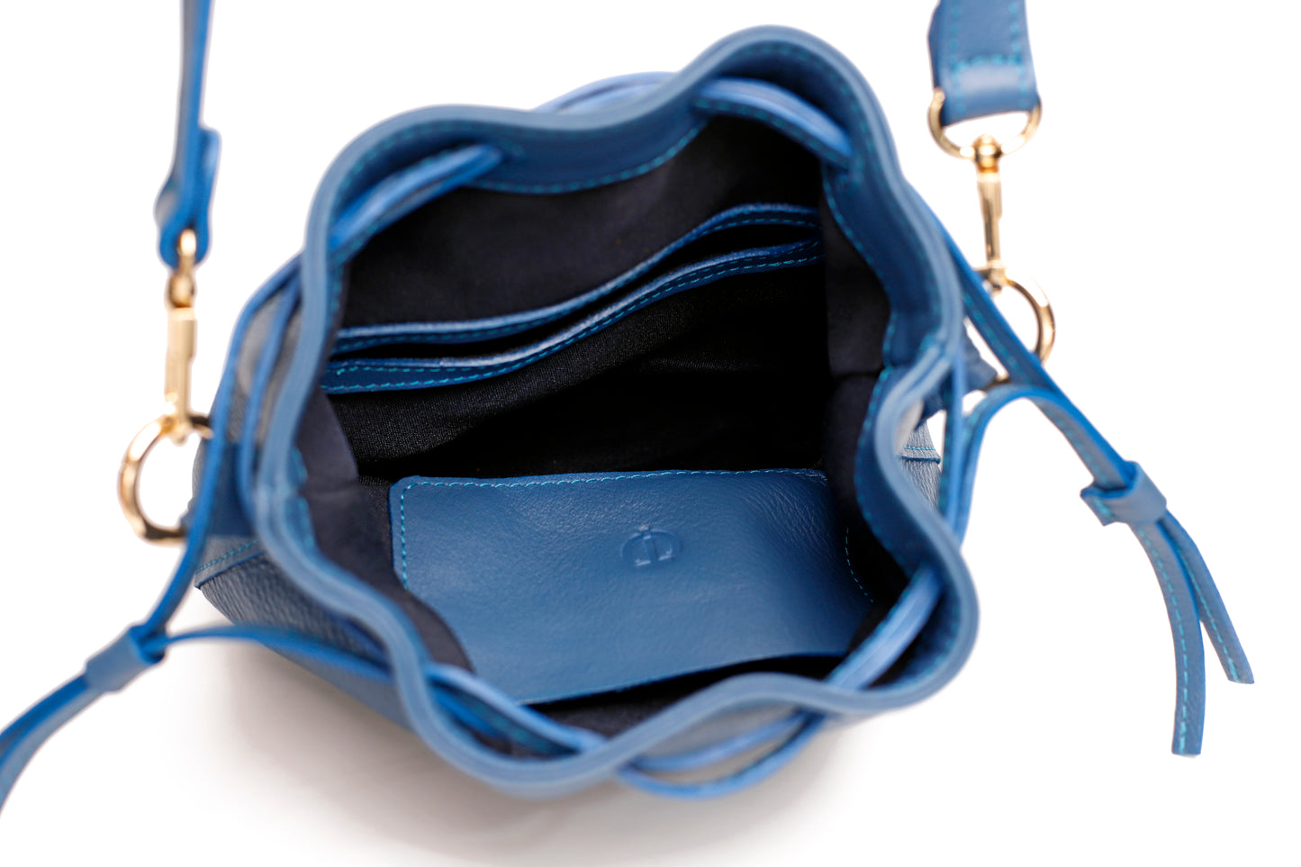 BUCKET BAG - "MICH" AZUL
