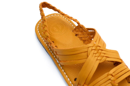 Huarache Tejido San Lucas - Amarillo - Calitamo - huarache tejido