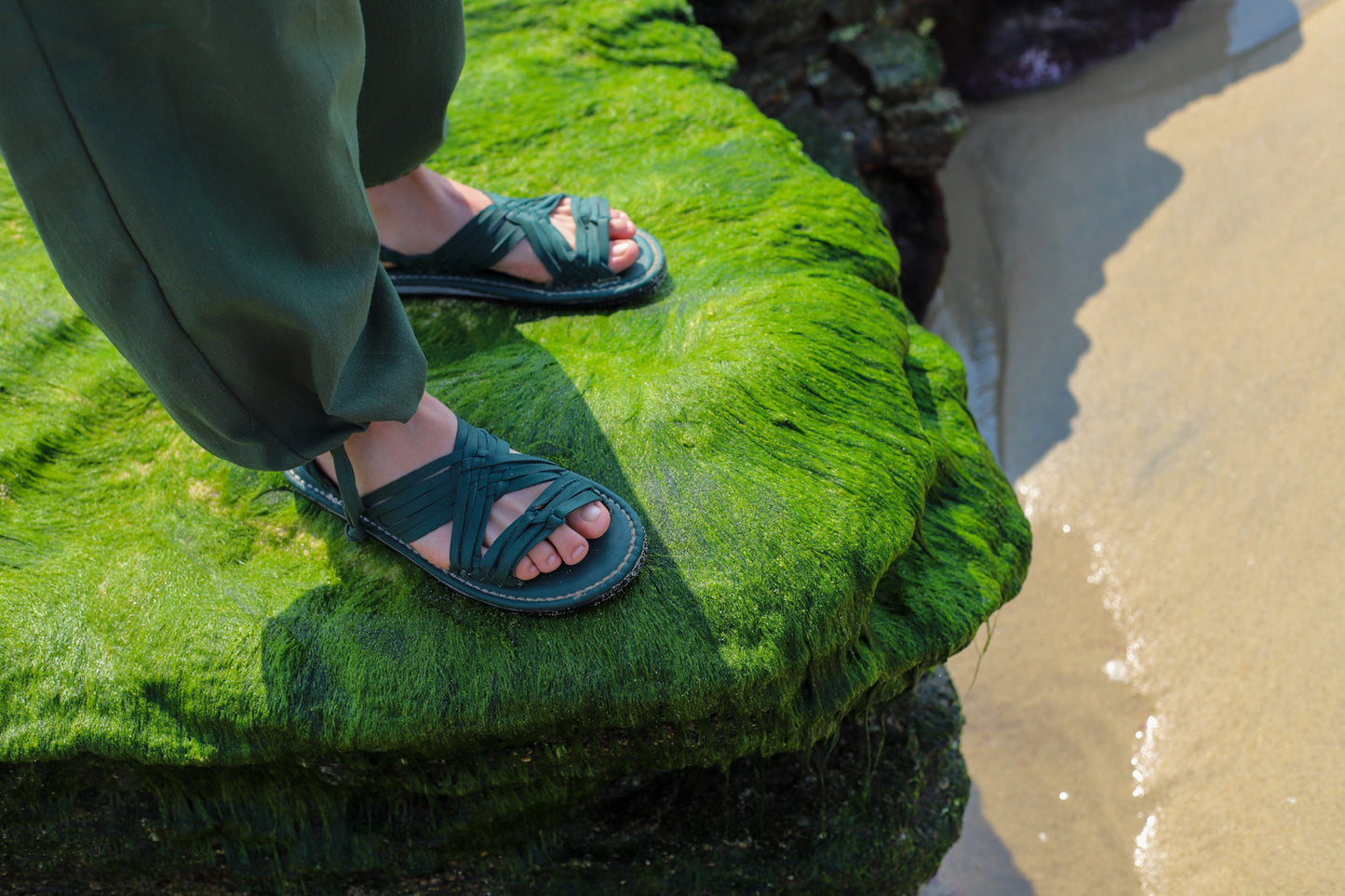 Huarache Huetamo Lavable - Verde