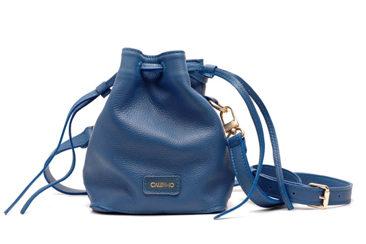 BUCKET BAG - "MICH" AZUL