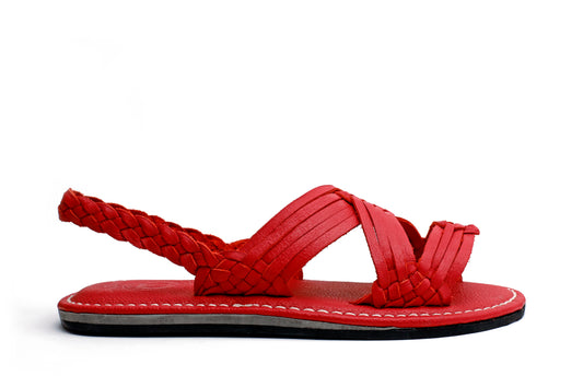Huarache Tejido San Lucas - Rojo