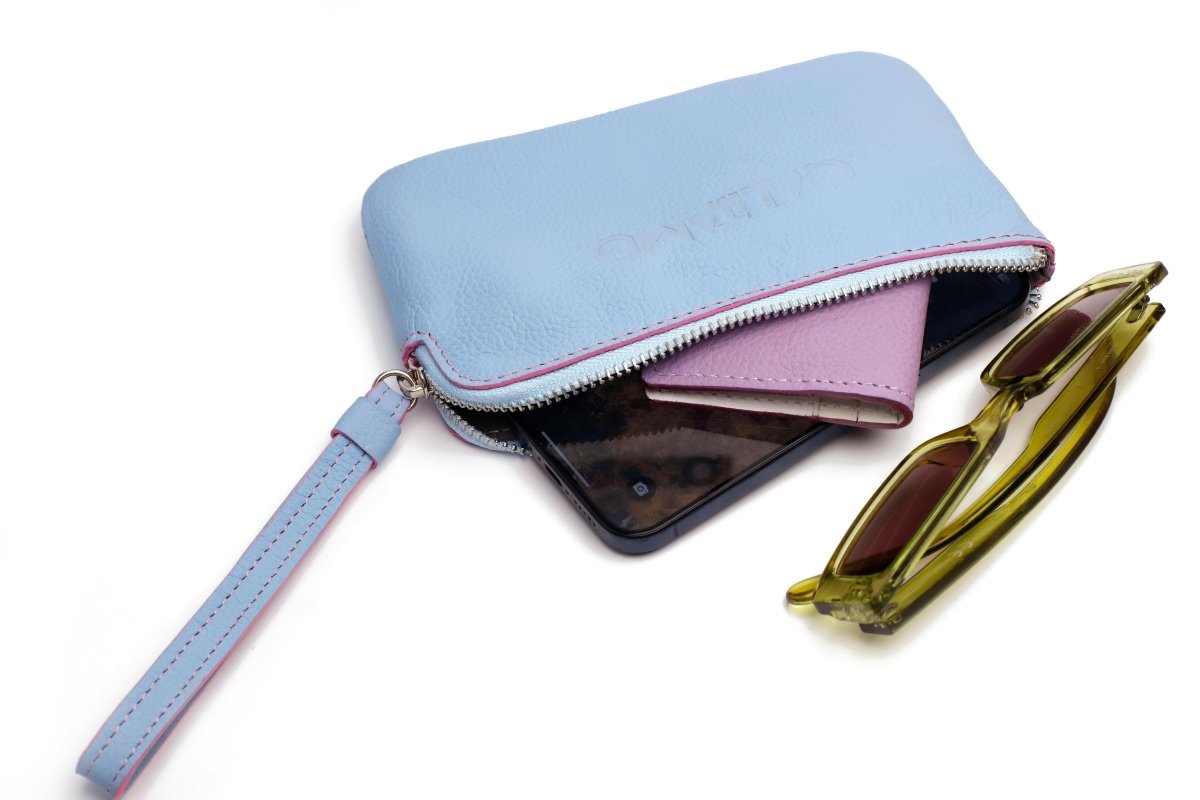 Bolso de mano - Monedero - Azul - Calitamo - Monedero