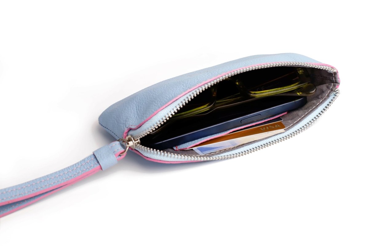 Bolso de mano - Monedero - Azul - Calitamo - Monedero