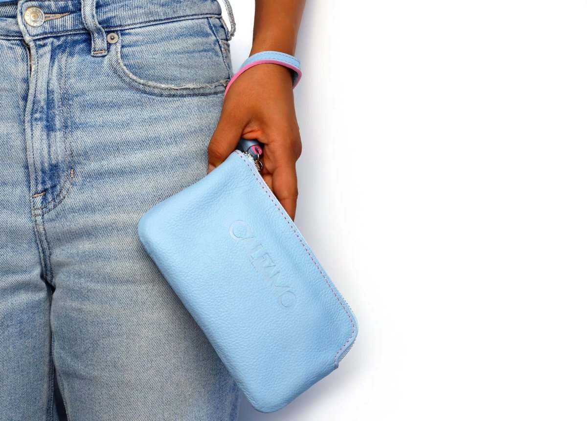 Bolso de mano - Monedero - Azul - Calitamo - Monedero