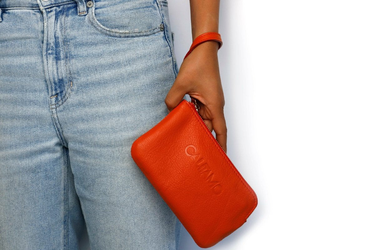 Bolso de mano - Monedero - Naranja - Calitamo - Monedero