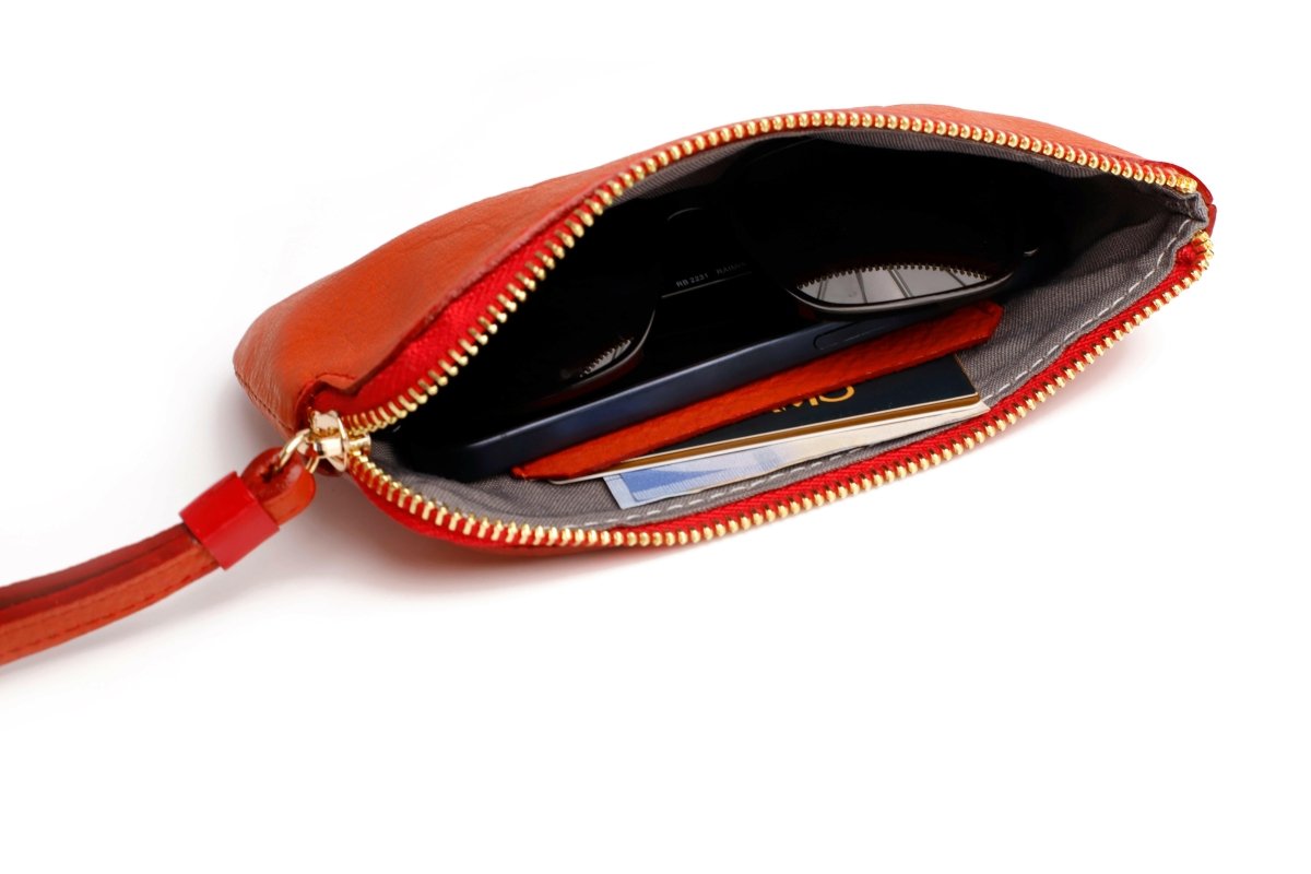 Bolso de mano - Monedero - Naranja - Calitamo - Monedero