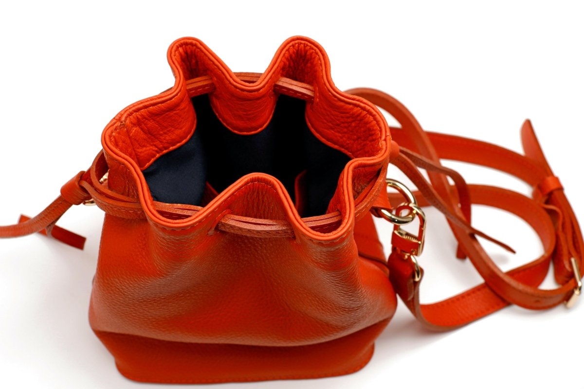 BUCKET BAG - "MICH" Naranja - Calitamo - Bolsos bucket