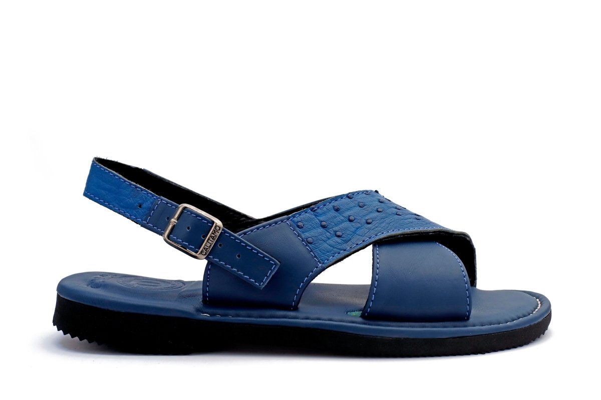 Cruzado Aguililla - Avestruz azul - Calitamo - huarache