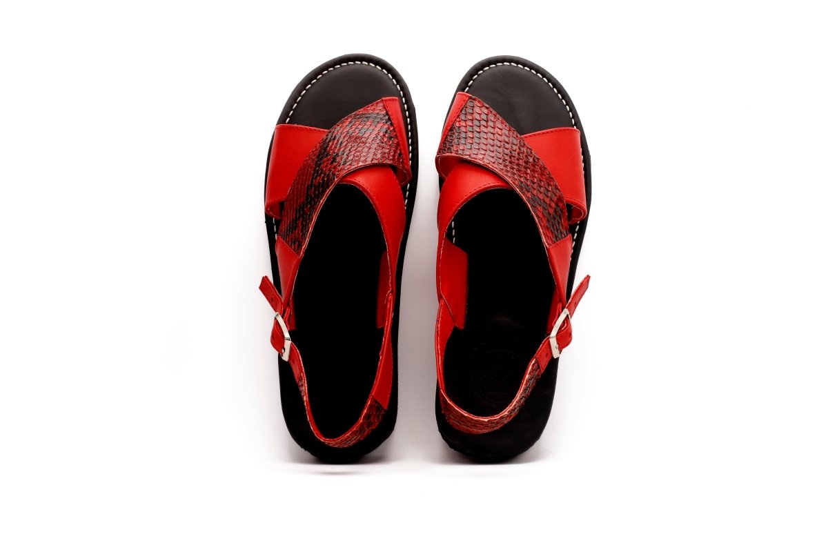 Cruzado Infiernillo - Rojo/Negro - Calitamo - huarache