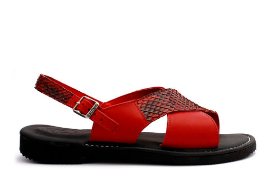 Cruzado Infiernillo - Rojo/Negro - Calitamo - huarache