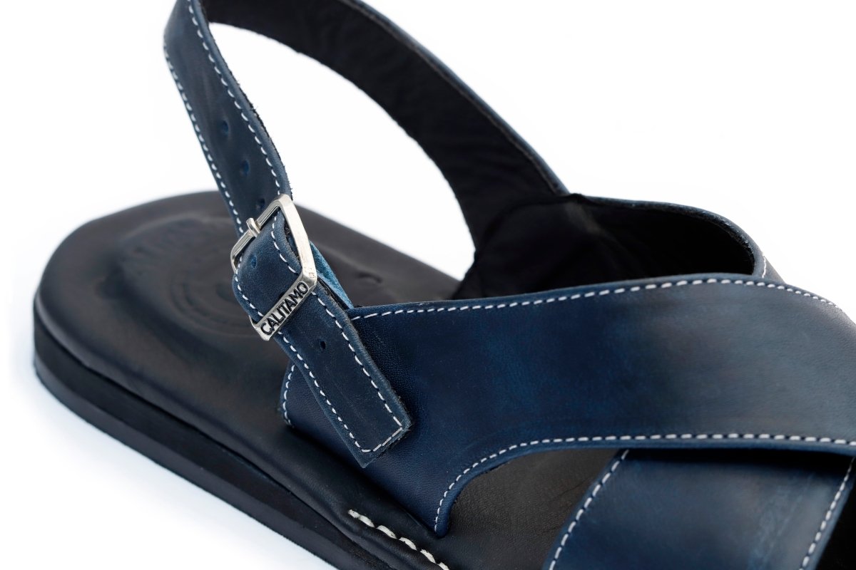 Huarache Clásico Azul - Madero - Calitamo - huarache