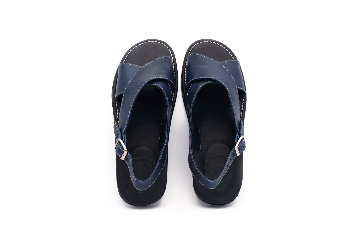 Huarache Clásico Azul - Madero - Calitamo - huarache