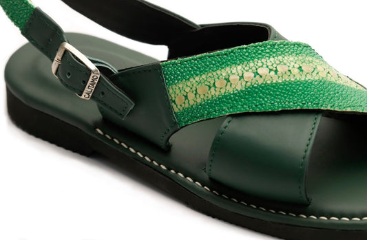 Huarache Mantarraya N Italia - Verde - Calitamo - huarache
