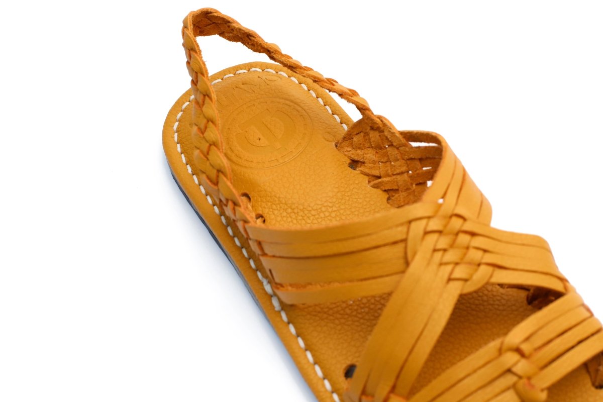 Huarache Tejido San Lucas - Amarillo - Calitamo - huarache tejido