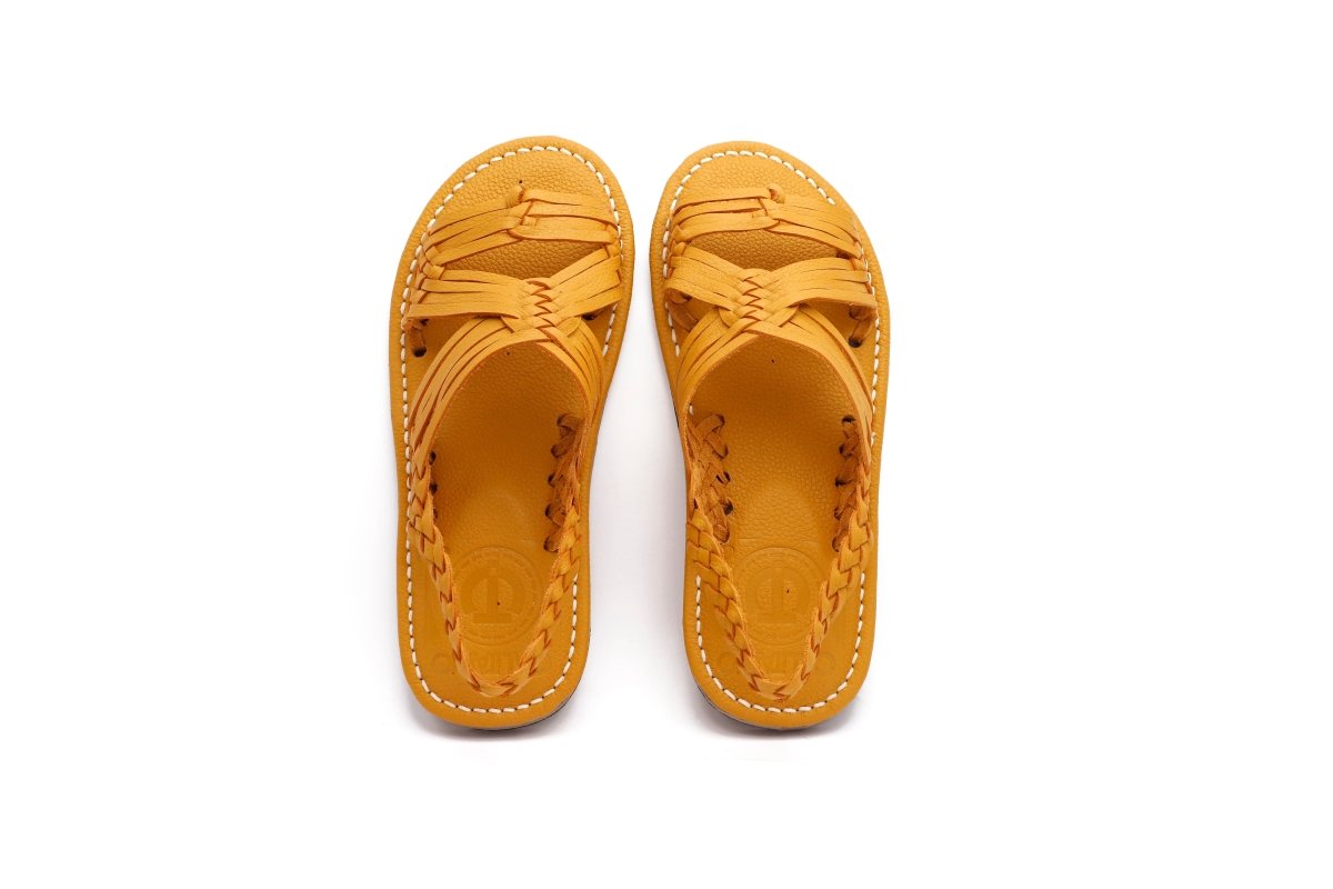Huarache Tejido San Lucas - Amarillo - Calitamo - huarache tejido
