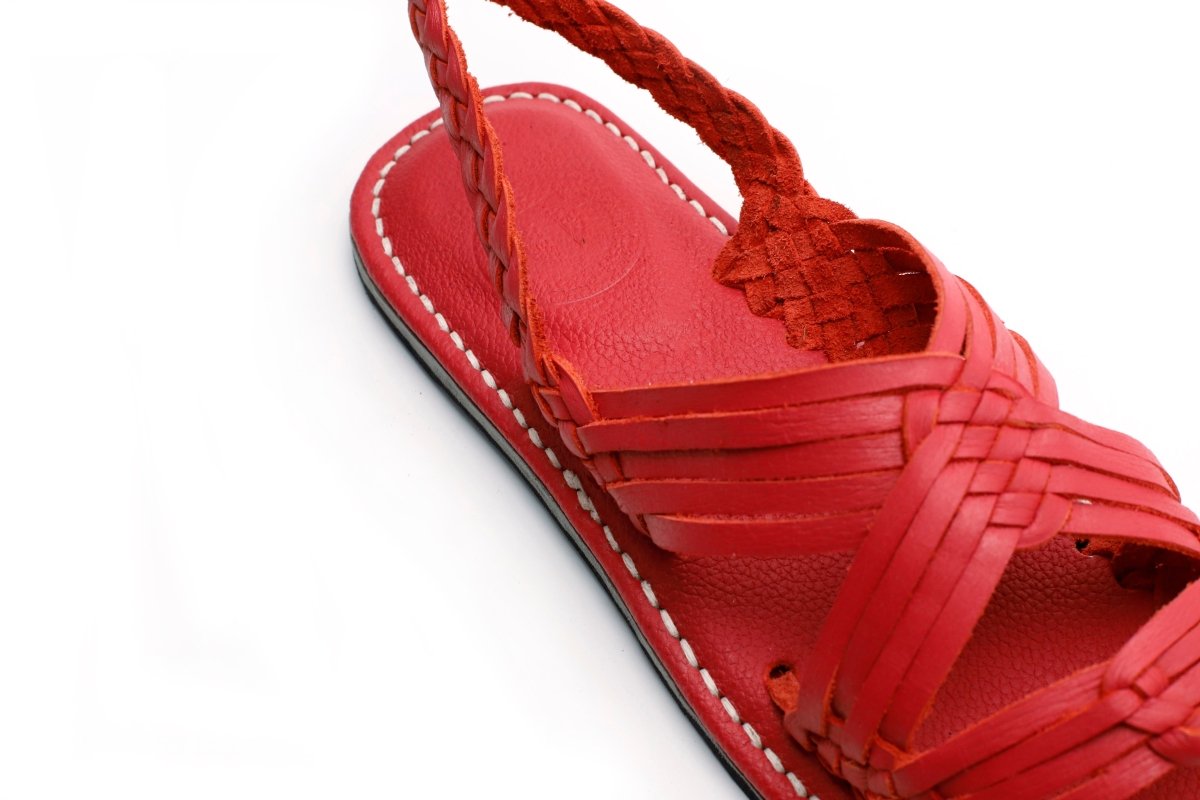 Huarache Tejido San Lucas - Rojo - Calitamo - huarache tejido