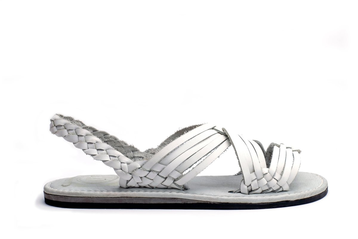 Huarache Tejido Tuzantla - Blanco - Calitamo - huarache tejido