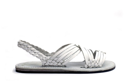 Huarache Tejido Tuzantla - Blanco - Calitamo - huarache tejido
