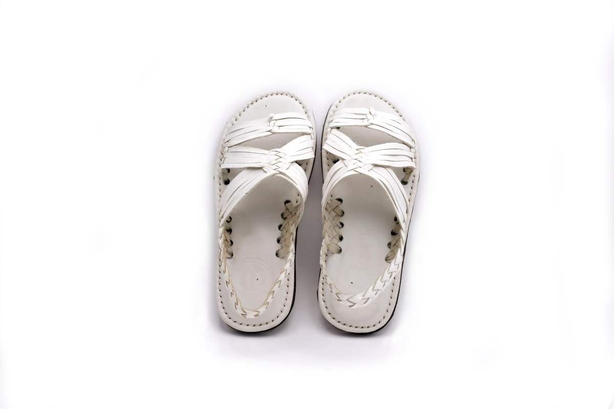 Huarache Tejido Tuzantla - Blanco - Calitamo - huarache tejido