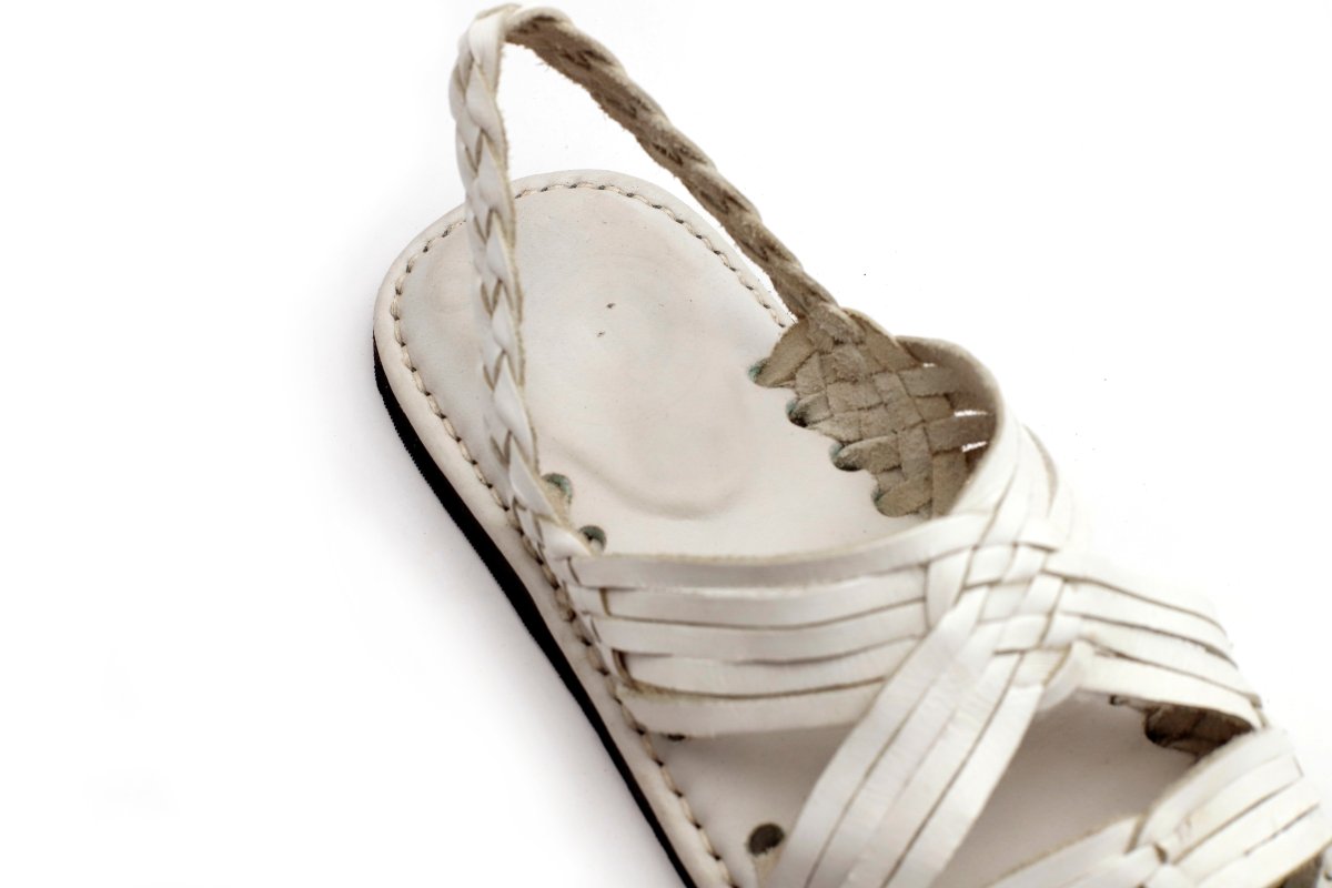 Huarache Tejido Tuzantla - Blanco - Calitamo - huarache tejido