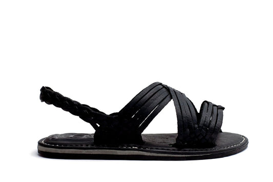 Huarache Tejido Tuzantla - Negro - Calitamo - huarache tejido