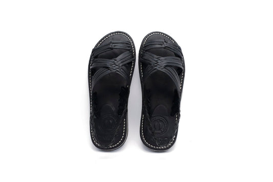 Huarache Tejido Tuzantla - Negro - Calitamo - huarache tejido