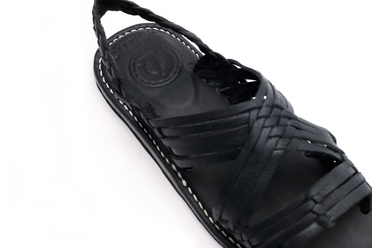 Huarache Tejido Tuzantla - Negro - Calitamo - huarache tejido